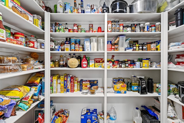 view of pantry