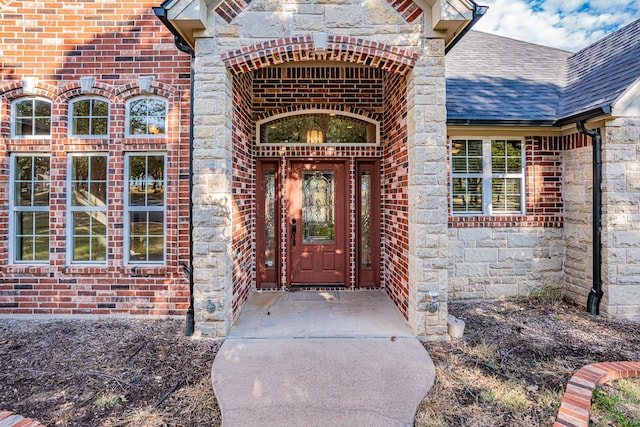 view of exterior entry