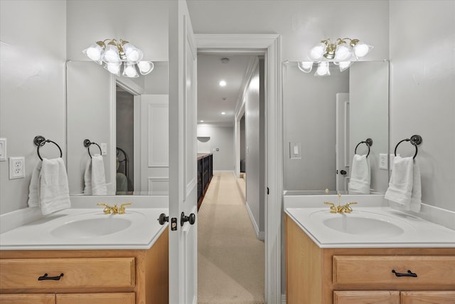 bathroom featuring vanity