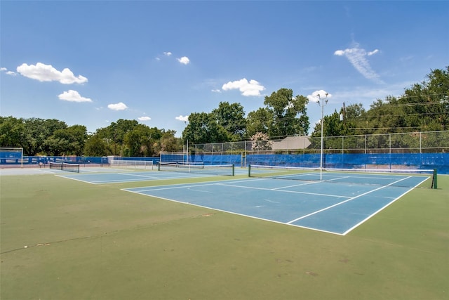 view of sport court