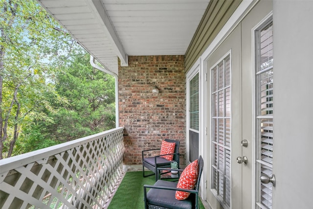 view of balcony