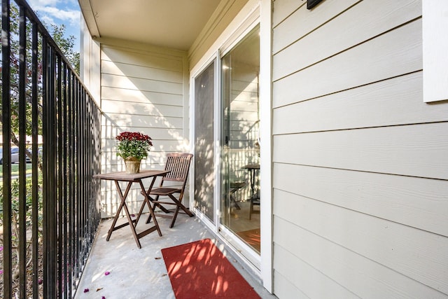 view of balcony