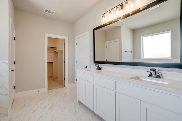 bathroom with vanity