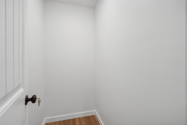 interior space featuring wood-type flooring