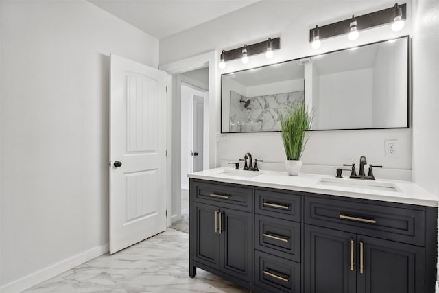 bathroom with vanity