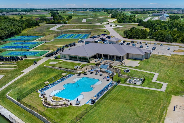 birds eye view of property