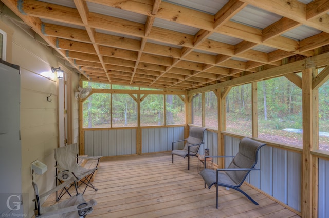 view of sunroom / solarium