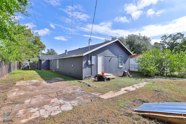 view of rear view of property