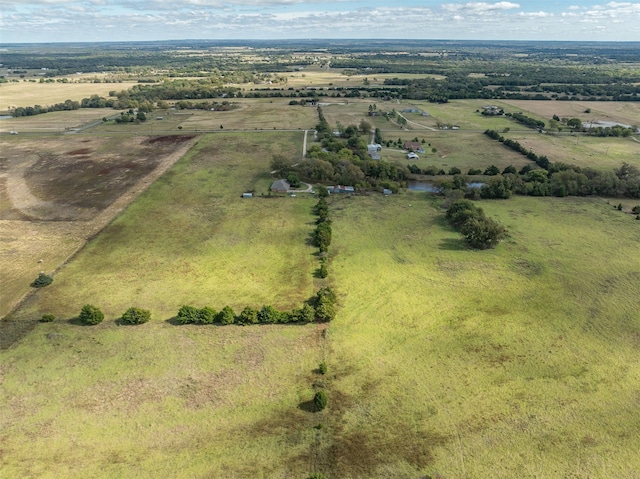 drone / aerial view featuring a rural view