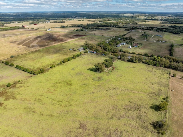 bird's eye view featuring a rural view