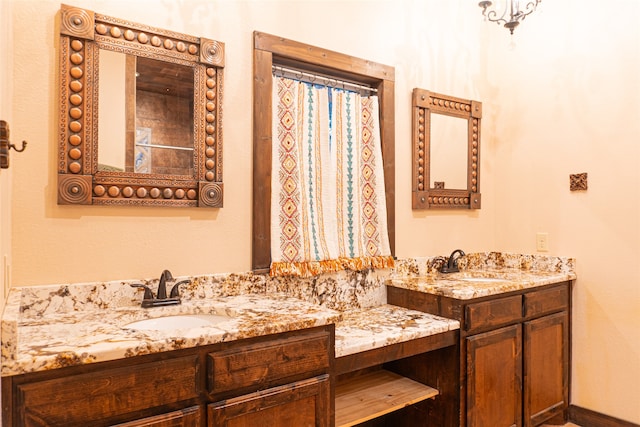 bathroom featuring vanity