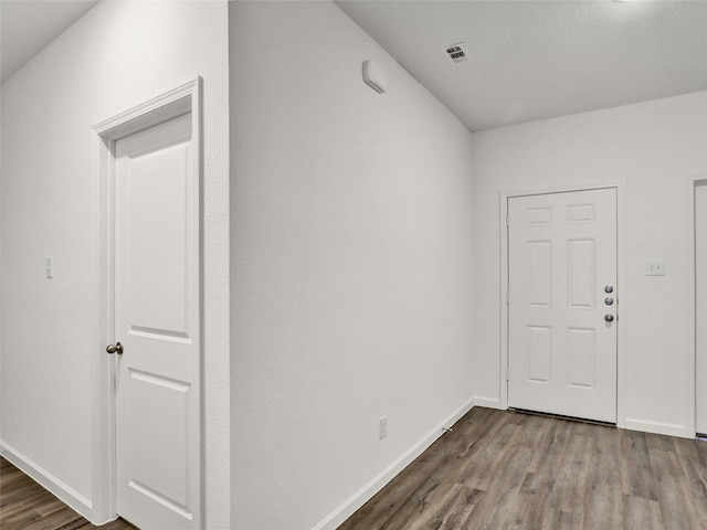 foyer featuring hardwood / wood-style flooring