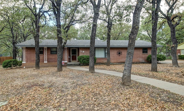 view of ranch-style house