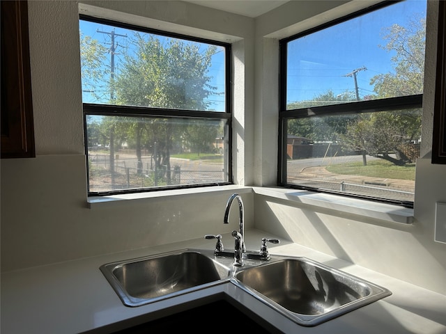 interior details with sink