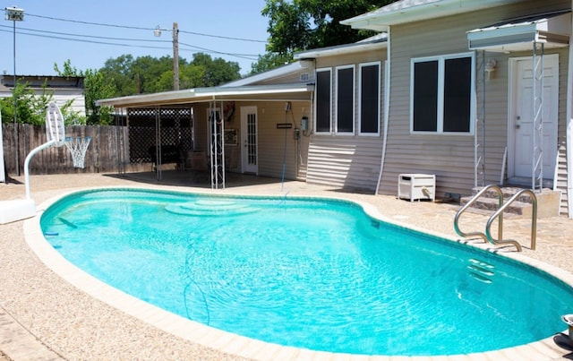 view of pool