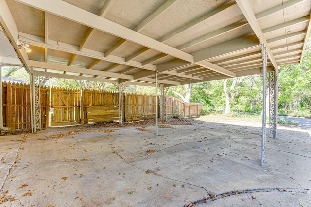 1401 Crescent Dr, Sherman, TX 75092 - view of patio / terrace with fence and a carport