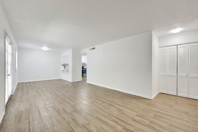 interior space featuring light hardwood / wood-style floors