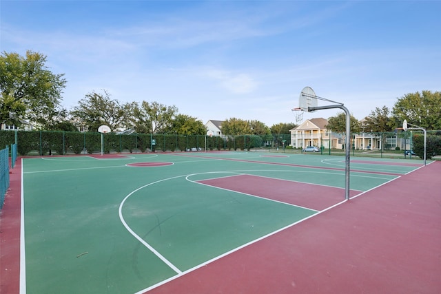 view of basketball court