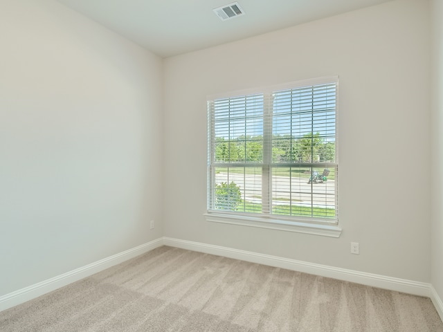 spare room with light carpet and a healthy amount of sunlight