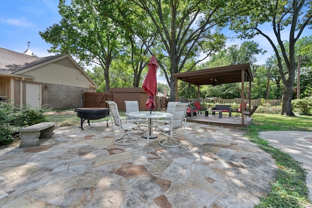 view of patio