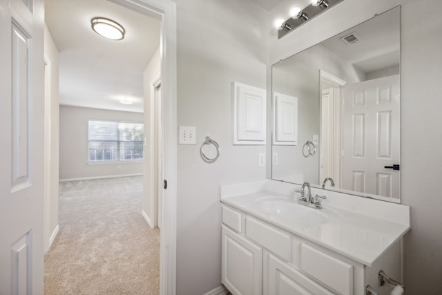 bathroom with vanity