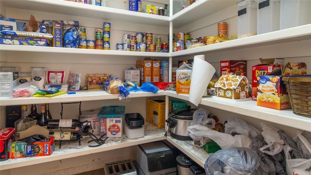 view of pantry