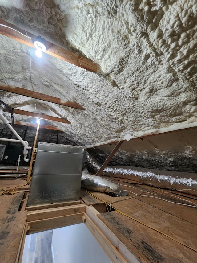 view of attic