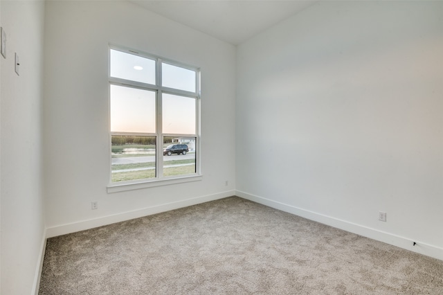 view of carpeted empty room