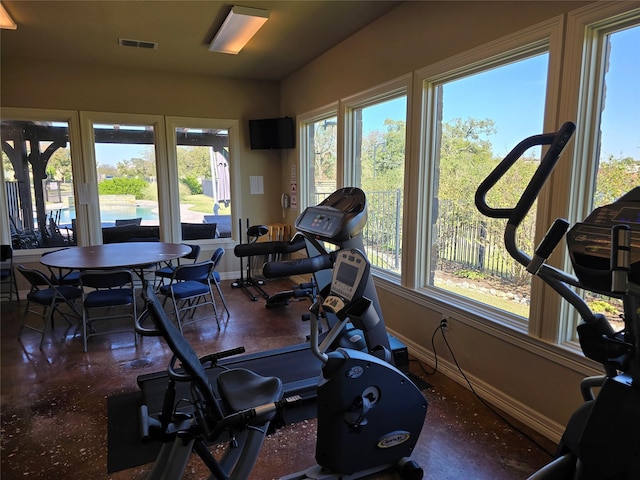 view of workout room