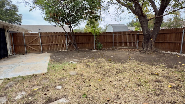 view of yard featuring a patio