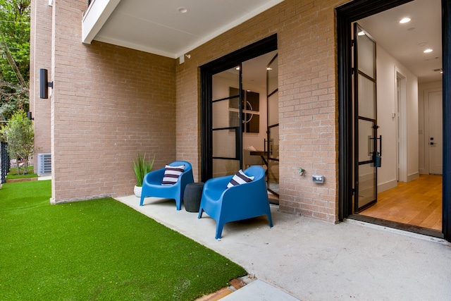 view of patio with cooling unit