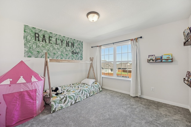 bedroom featuring carpet flooring