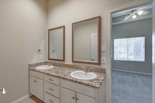 bathroom with vanity