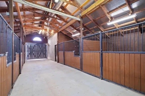 view of horse barn