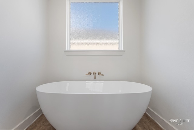 bathroom featuring a bathing tub