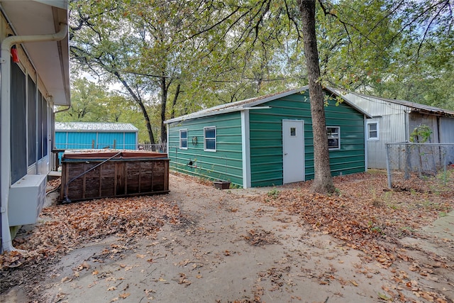 view of outbuilding