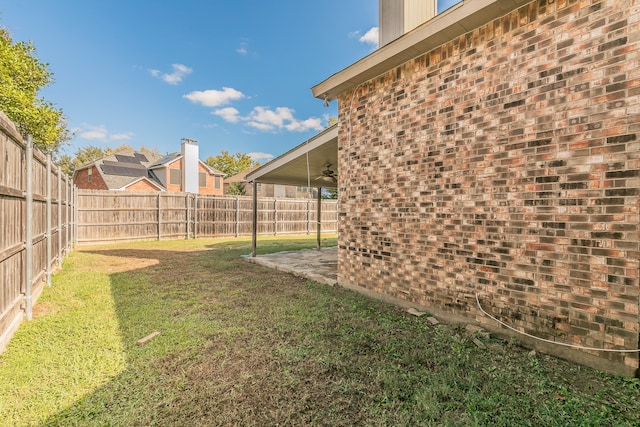 view of yard with a patio