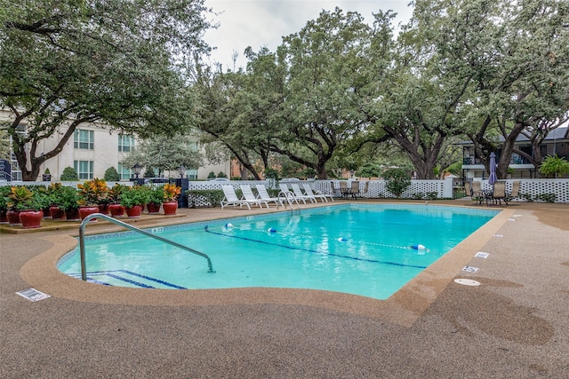 view of pool