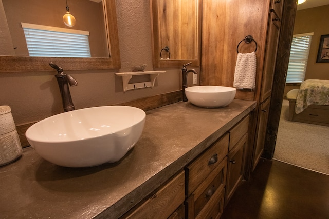 bathroom with vanity