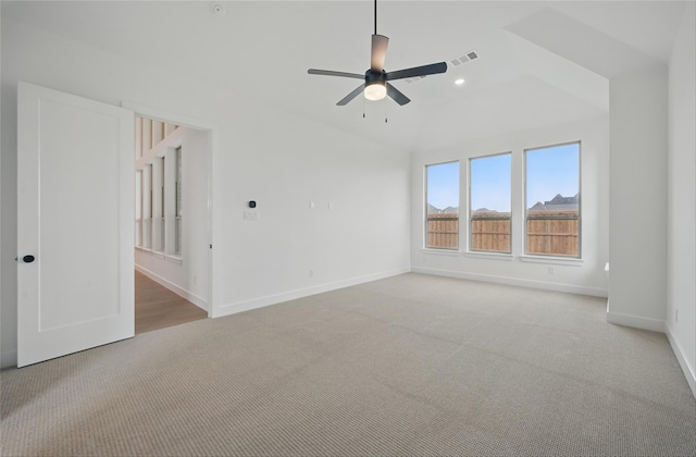 4029 Trellis Dr, Celina, TX 75078 - unfurnished room featuring light colored carpet, baseboards, ceiling fan, and recessed lighting