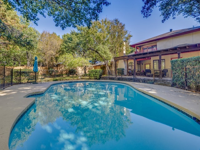 view of pool with a patio