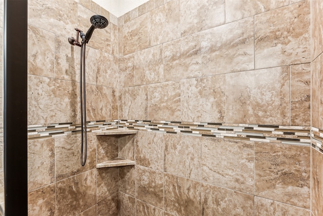 details with tiled shower