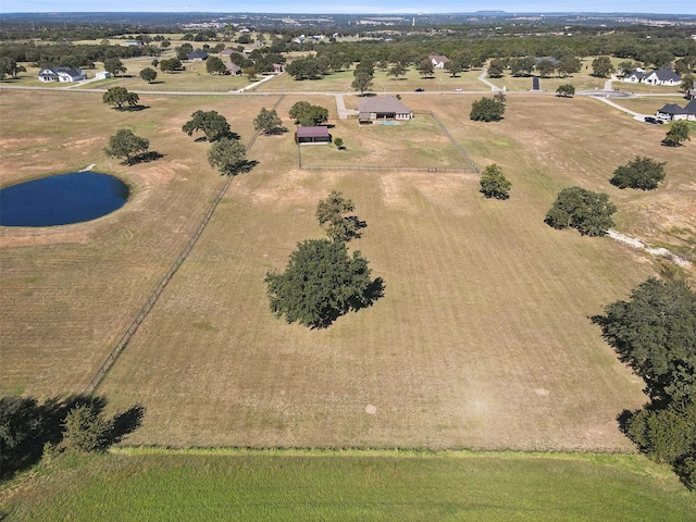 bird's eye view featuring a rural view