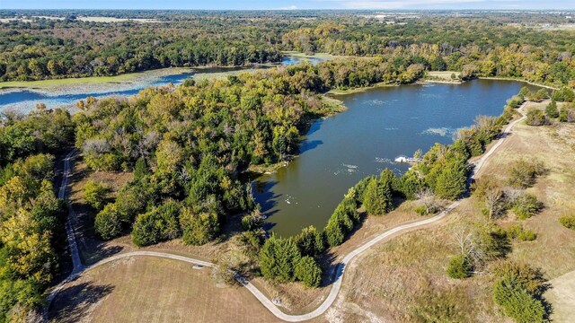 1055 Encino Ct, Wills Point, TX 75169 - view of property location featuring a heavily wooded area and a large body of water