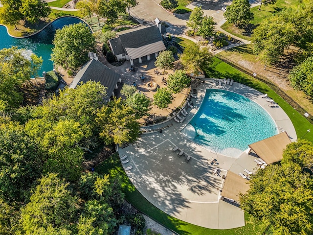 birds eye view of property