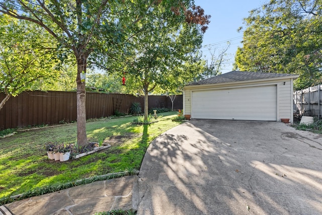 exterior space with a lawn