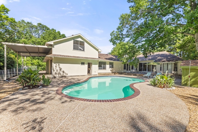 view of pool with a patio area