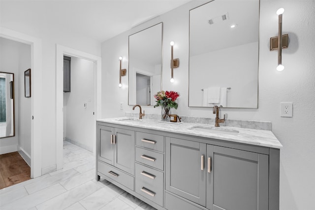 bathroom featuring vanity