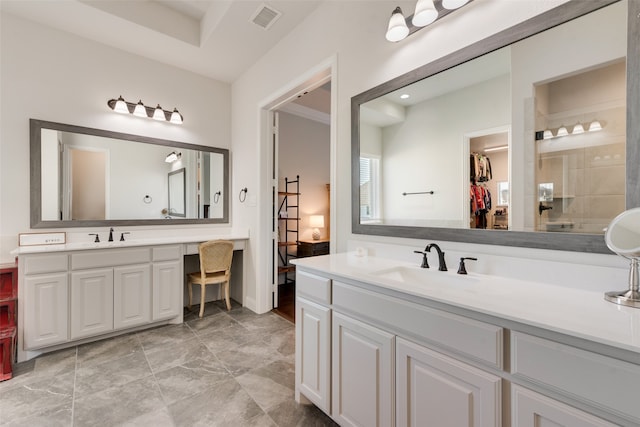 bathroom with vanity