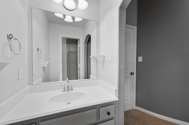 bathroom featuring vanity